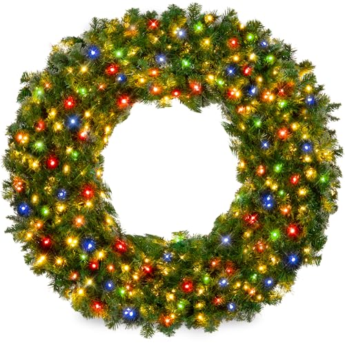LED Lit Holiday Wreath