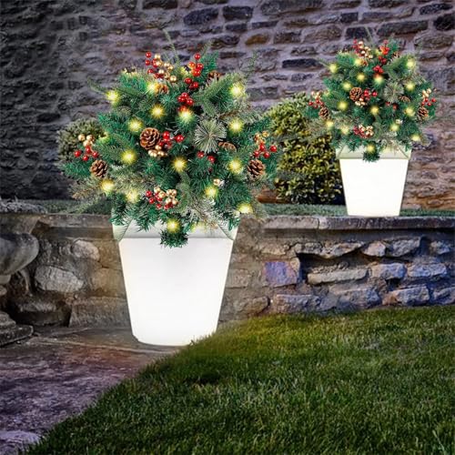 LED Solar Flower Pots