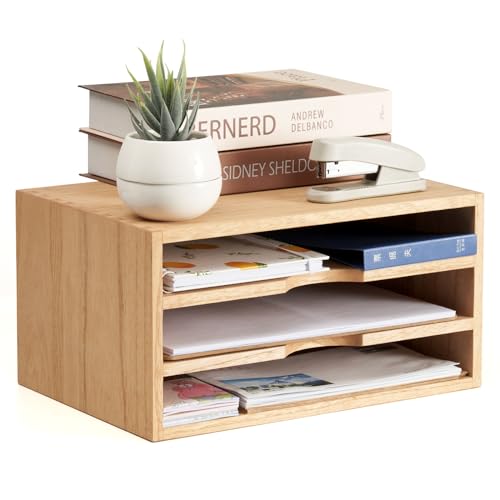 Light Wood Desk Organizer