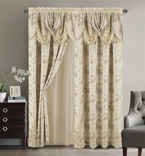 Luxury Valance Curtain Set