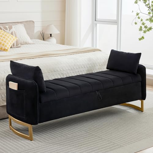 Luxury Velvet Bedroom Bench