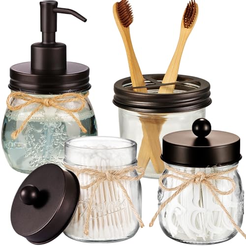 Glass Jar Bathroom Arrangement Kit