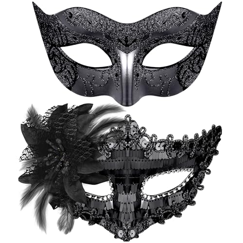 Elegant Masquerade Masks Set