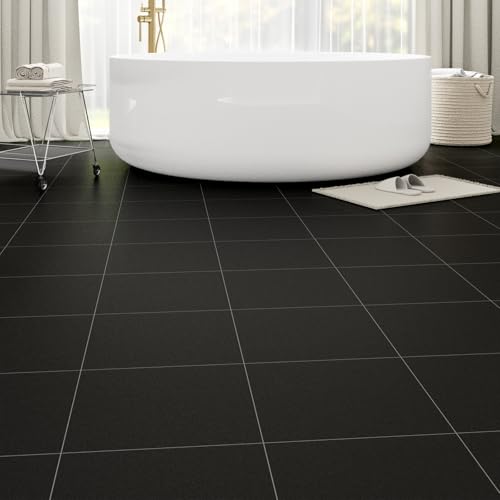 Matte Black Floor Tiles