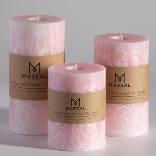 Decorative Mauve and Pink Candles