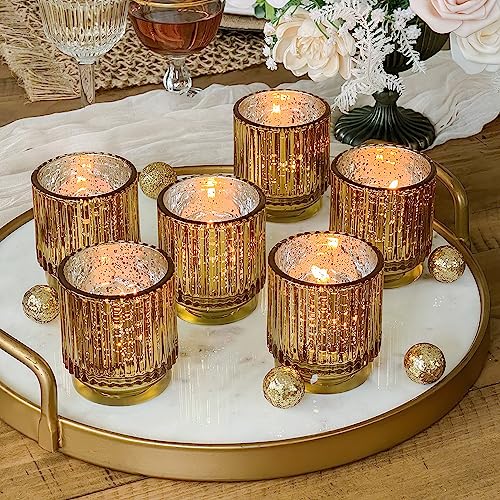 Mercury Glass Votive Candle Holders