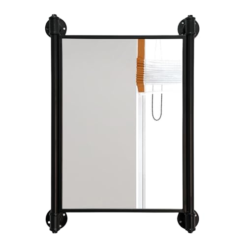 Metal Vanity Mirror with Pipe Frame