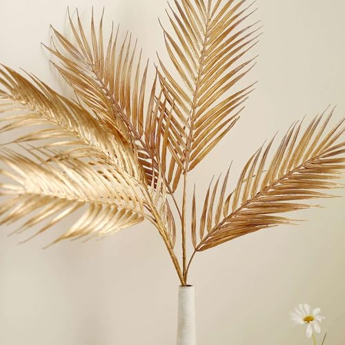 Metallic Gilded Leaf Décor