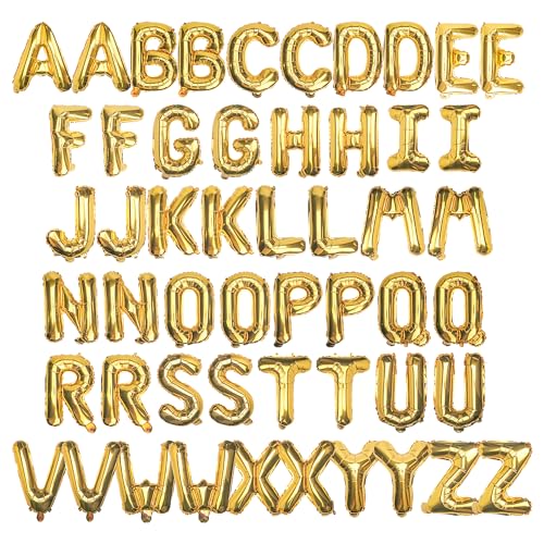 Metallic Gold Letter Balloons