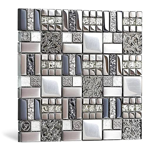 Metallic Accent Shower Tiles