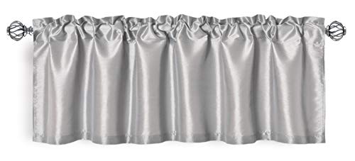 Metallic Silver Valance