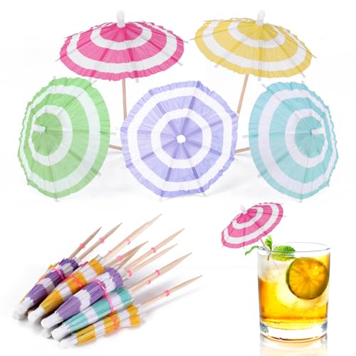 Mini Paper Beach Umbrellas