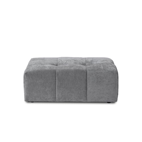 Minimalist Linen Ottoman