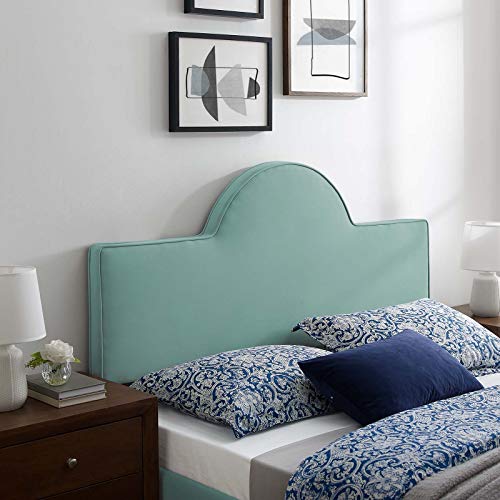 Springtime Green Velvet Headboard