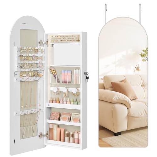 Mirrored Shelving Cabinet