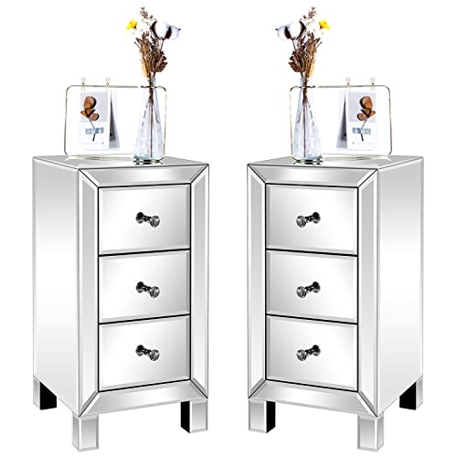 Mirrored Nightstand