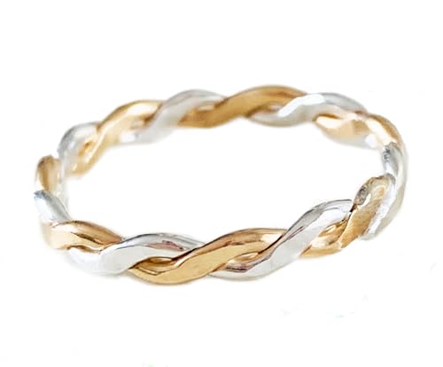 Sturdy Mixed Metal Ring