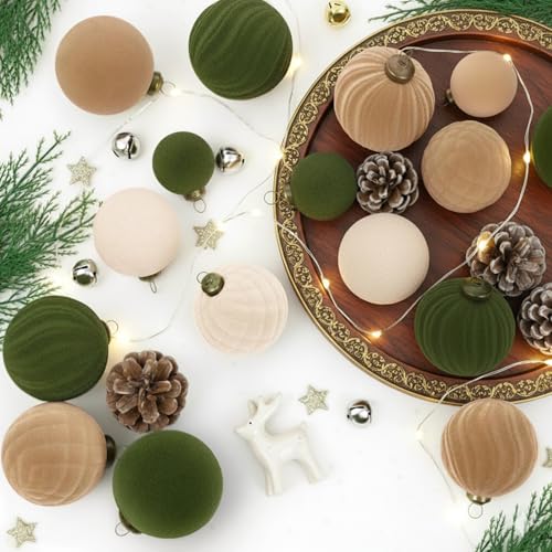 Mixed Texture Holiday Ornament Collection