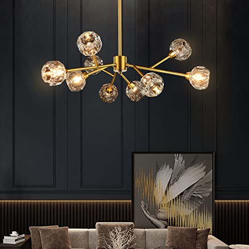 Modern Brass Chandelier