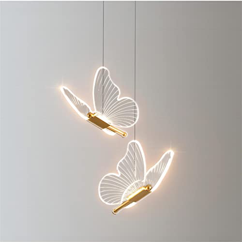 Contemporary Butterfly Hanging Illumination Fixture