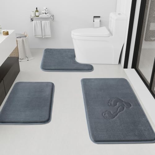 Monochrome Bathroom Mat Collection