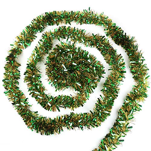 Moss Green Tinsel Garland