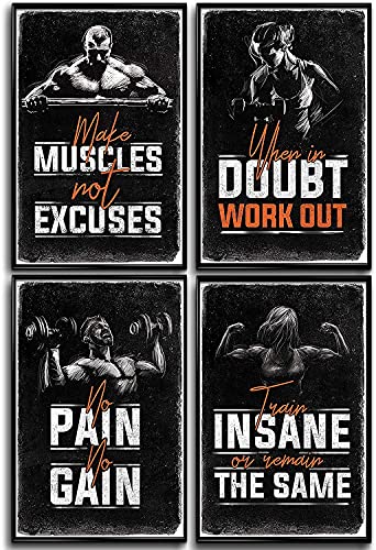 Motivational Fitness Posters Set