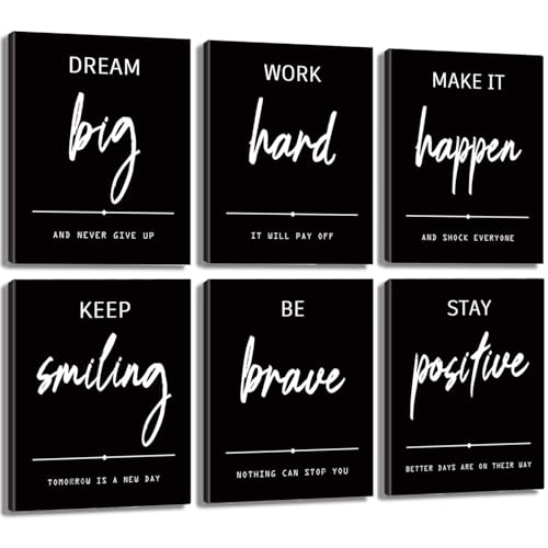 Set of Motivational Quotes Wall Art