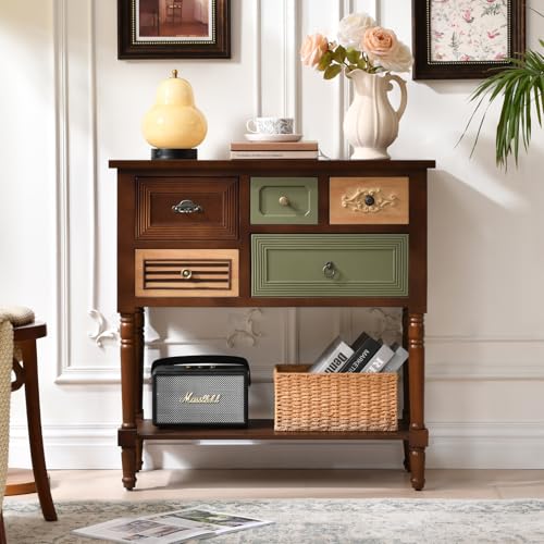 Multi-Drawer Console Table