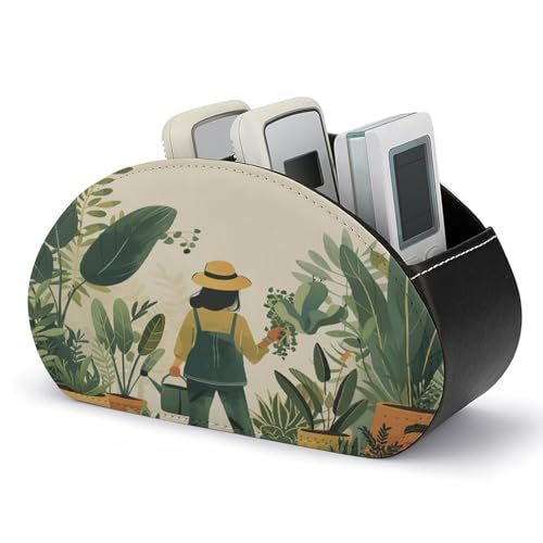 Desk Organizer with Phone Holder and Plant Pot