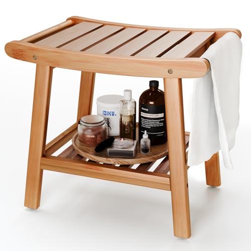 Natural Wood Shower Bench