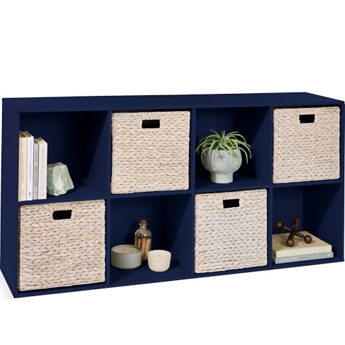 Navy Blue Bookshelf