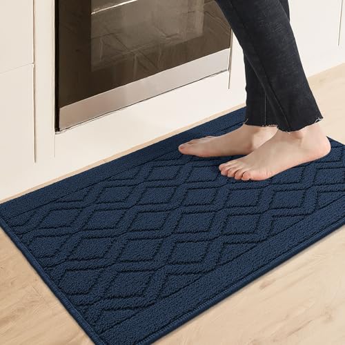 Navy Blue Kitchen Rug