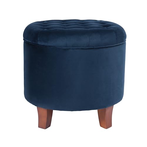 Navy Blue Ottoman