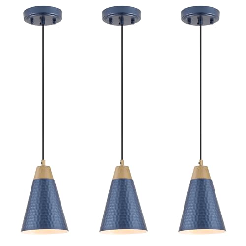 Navy Blue Pendant Light