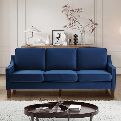 Navy Velvet Couch