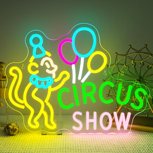 Neon Balloon Animal Sign