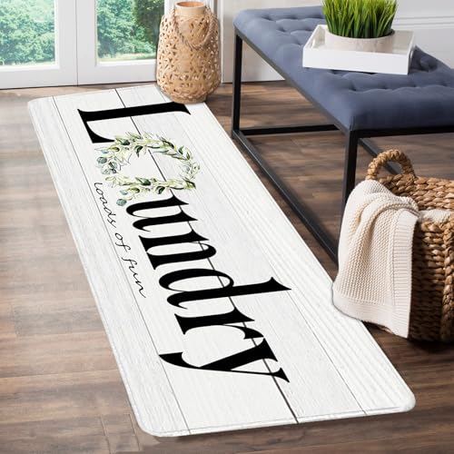 Non-slip Laundry Accent Rug