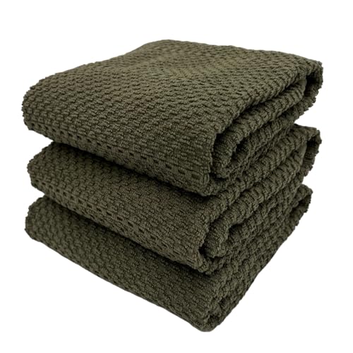 Olive Green Kitchen Towels