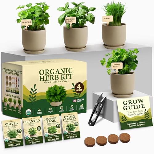 Organic Herb Seed Starter Kit