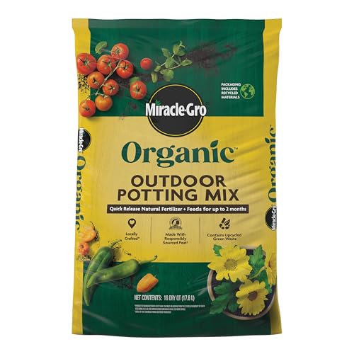 Organic soil mix for flower beds