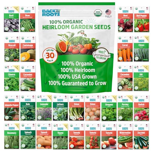 Organic Vegetable Seeds Variety Pack