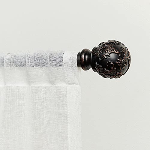 Ornate Curtain Rods with Finials