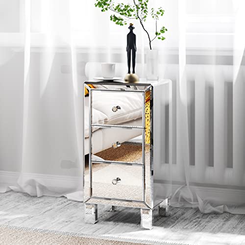 Ornate Mirrored Side Table