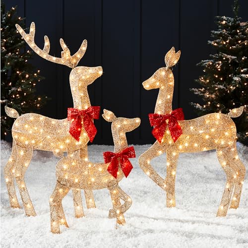 Outdoor Holiday Glowing Deer