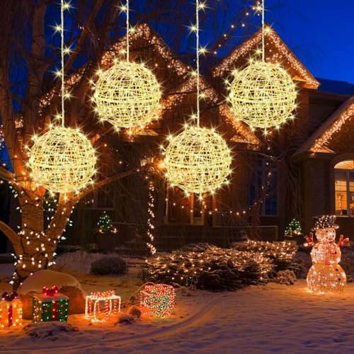 Exterior LED Light Orbs