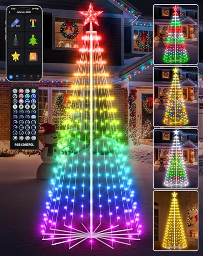 Exterior Melodic Light Demonstration Conifers