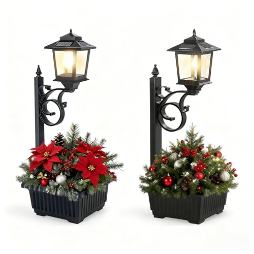 Outdoor Solar Light Planters