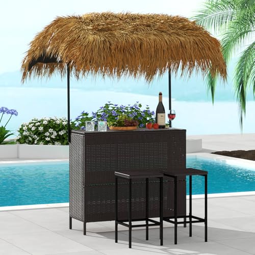 Outdoor Tiki Bar Set