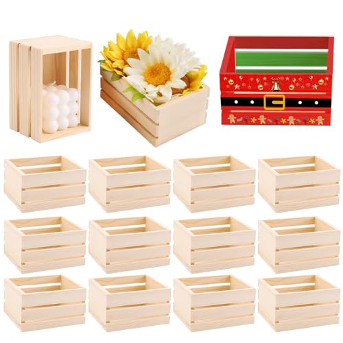 Painted Wooden Crates Set